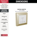 Delta 5CN-220T-PN-PR Steamscape Transitional Exterior Control Polished Nickel
