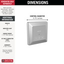 Delta 5CN-220T-PR Steamscape Transitional Exterior Control Chrome