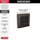 Delta 5CN-220T-RB Steamscape Transitional Exterior Control Venetian Bronze