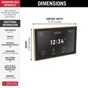 Delta 5CN-550L-CZ-PR Showersense Linear Square Digital Interface