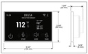 Delta 5CN-550L-KS-PR Showersense Linear Square Digital Interface