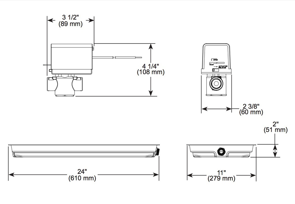 Delta 5GA-PAD-240 Generator Pan And Auto Drain -240V