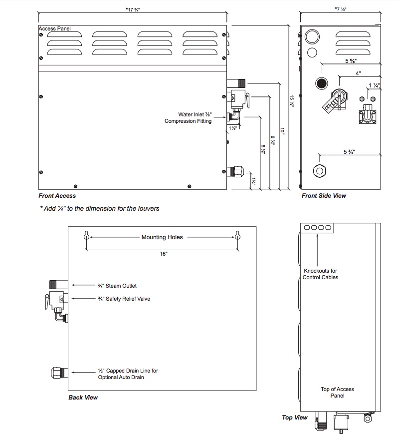 Delta 5GE-SMP12-208-1 Steamscape Steam Generator -12Kw