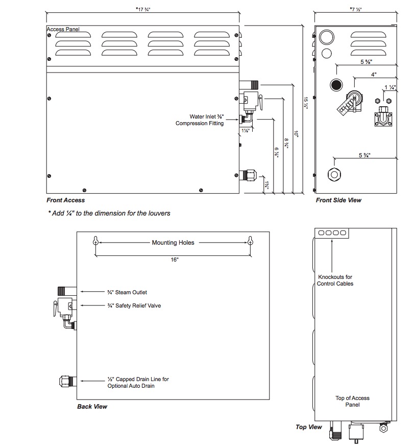 Delta 5GE-SMP12-240-1 Steamscape Steam Generator -12Kw
