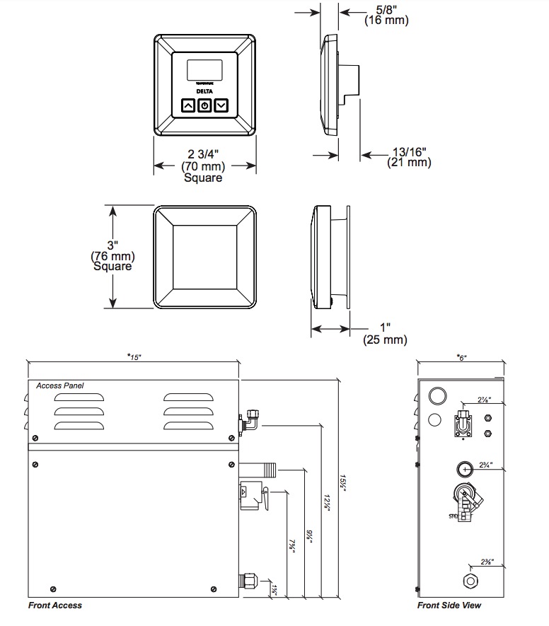 Delta 5P-EST04-PR Simplesteam Kit 4Kw0V