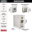 Delta 5P-EST07-SS-PR Simplesteam Kit 7.5Kw240V