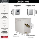 Delta 5P-EST15-PR Simplesteam Kit 15Kw40V