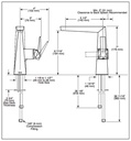 Delta 643-KS-PR-DST Mid-Height Single Handle Faucet