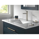 Delta 671-SS-PR-DST Single Handle Mid-Height Bathroom Faucet