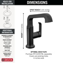 Delta 689-BL-DST Tetra Single Handle Mid-Height Vessel Bathroom