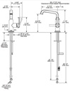 Delta 689-CZ-PR-DST Tetra Single Handle Mid-Height Vessel Bathroom