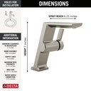 Delta 699-SS-PR-DST Single Handle Mid-Height Riser Faucet