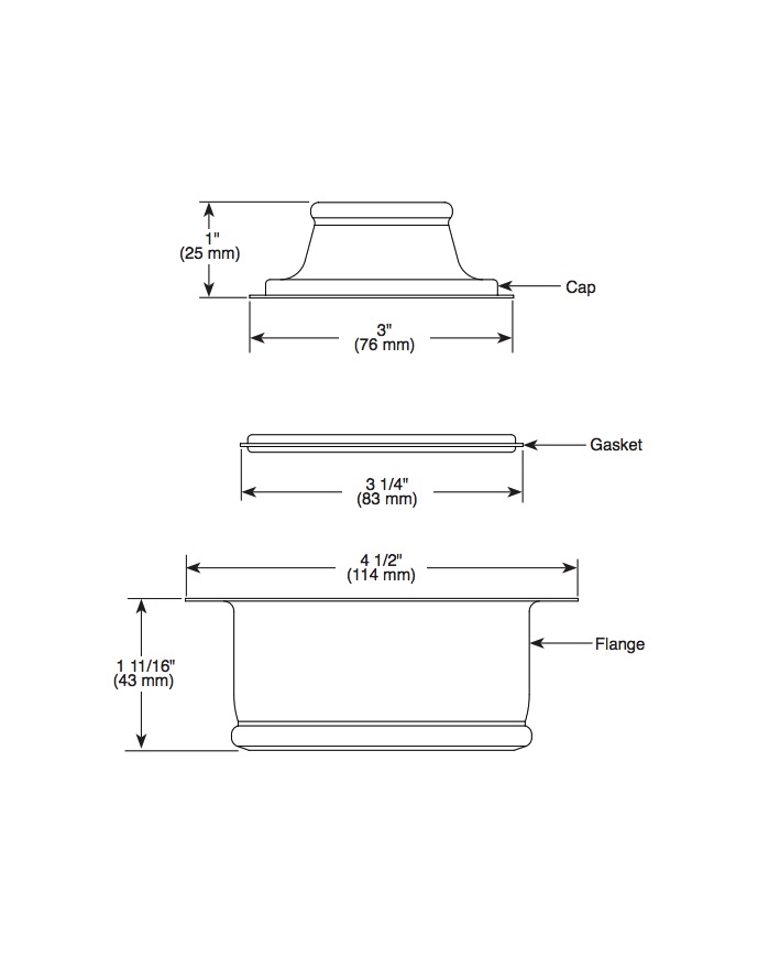 Delta 72030-CZ Disposal And Flange Stopper Kitchen 