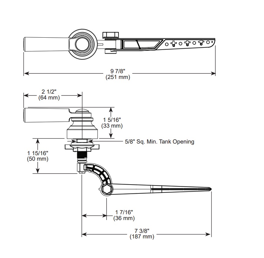 Delta 73560 Saylor Tank Lever