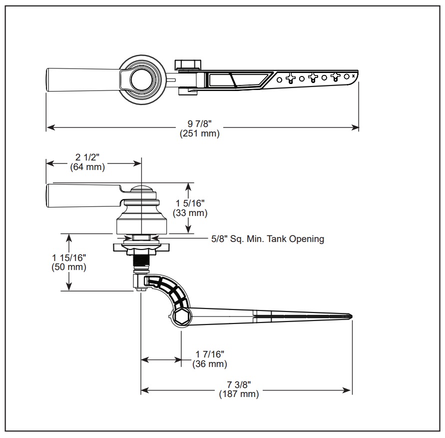 Delta 73560-BL Saylor Tank Lever