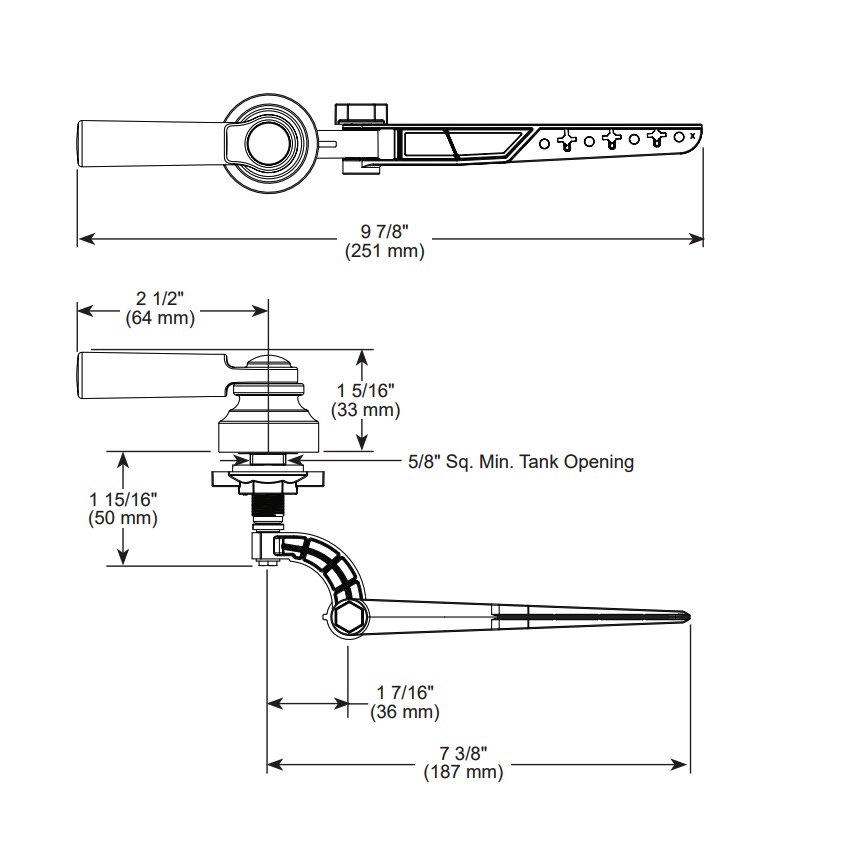 Delta 73560-CZ Saylor Tank Lever