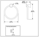 Delta 73846-SS Lahara Towel Ring 