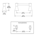 Delta 73850-CZ Lahara Toilet Tissue Holder 