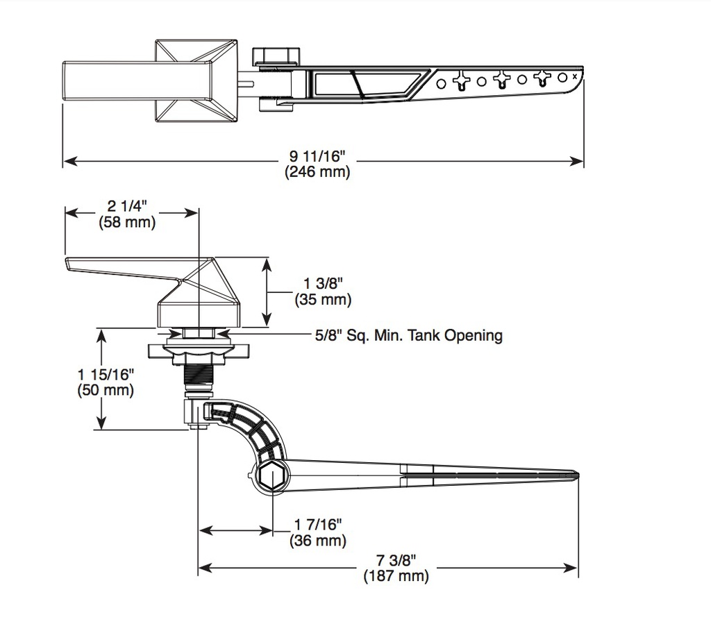 Delta 74360-KS Trillian Tank Lever 