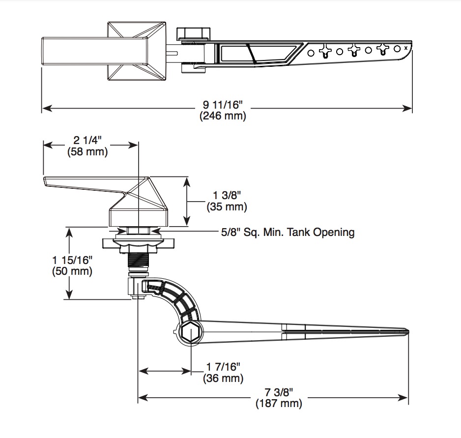 Delta 74360-SS Trillian Tank Lever 