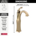 Delta 751-CZ-DST Dryden Single Handle Centerset Lavato 