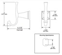 Delta 75135 Dryden Robe Hook 