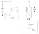 Delta 75135-PN Dryden Robe Hook 