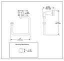 Delta 75146 Dryden Towel Ring 
