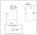 Delta 75146-SS Dryden Towel Ring 