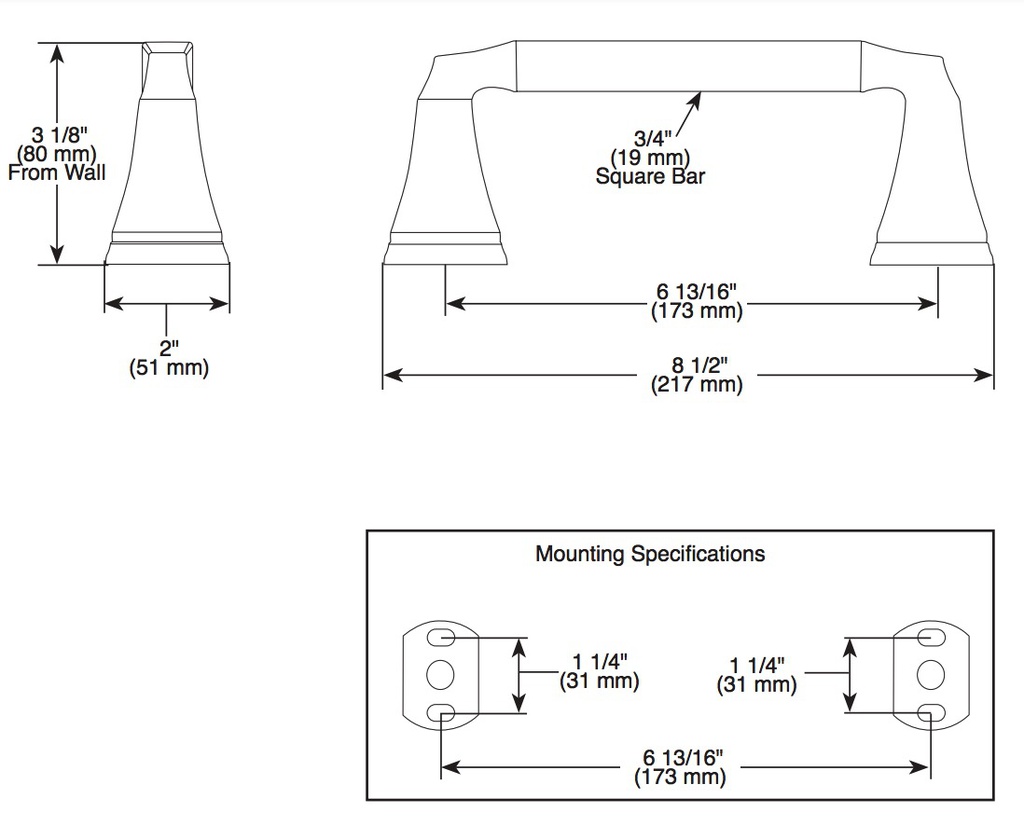 Delta 75150-RB Dryden Tissue Holder 