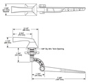 Delta 75160-BL Ashlyn Universal Tank Lever 