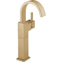 Delta 753LF-CZ Vero Single Handle Centerset Lavatory Faucet with Riser (less pop-up) in Champagne Bronze