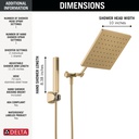 Delta 75527-CZ Shhs 1.75 Gpm W/ Adjustable Arm 5S