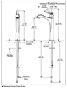 Delta 756-BL-DST Dorval Single Hole Bathroom Faucet 1L