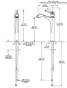 Delta 756-CZ-DST Dorval Single Hole Bathroom Faucet 1L