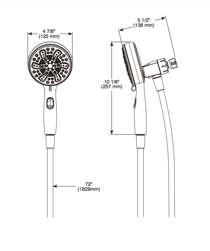 Delta 75609 Suredock Magnetic Hand Shower