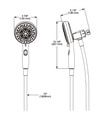 Delta 75609 Suredock Magnetic Hand Shower