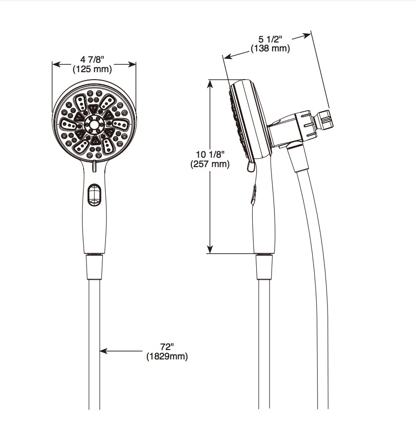 Delta 75609BL Suredock Magnetic Hand Shower