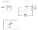 Delta 75635-CZ Dorval Robe Hook 