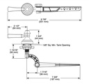 Delta 75660-BL Dorval Universal Tank Lever 