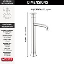 Delta 758-DST Trinsic Vessel Bathroom