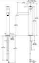 Delta 759-BL-DST Trinsic Vessel Riser Matte Black