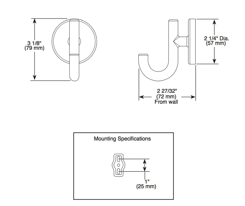 Delta 75935-SS Trinsic Robe Hook 