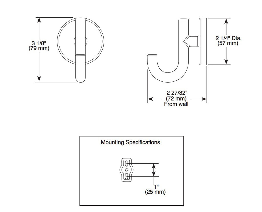 Delta 759350-RB Trinsic Robe Hook 