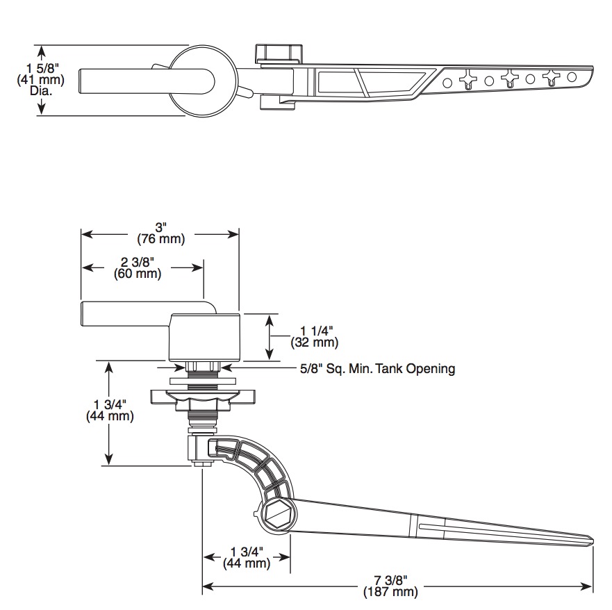 Delta 75960-SS Trinsic Tank Lever Universal 