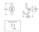 Delta 76435 Ashlyn Robe Hook 