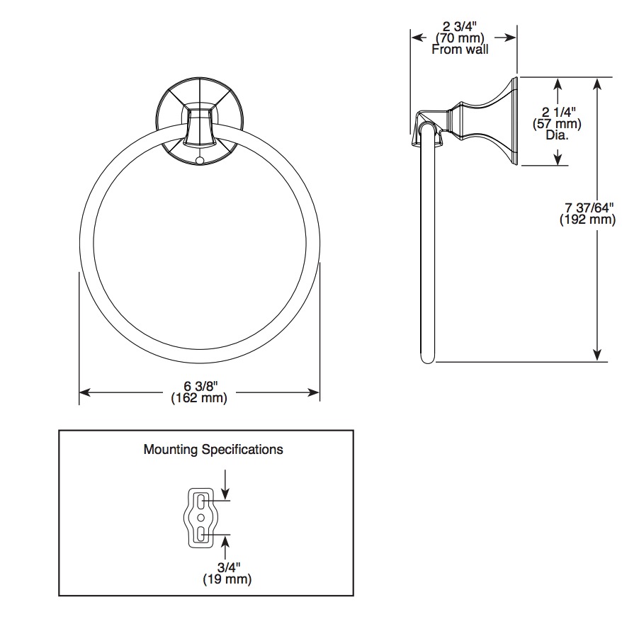 Delta 76446 Ashlyn Towel Ring 