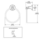 Delta 76446 Ashlyn Towel Ring 