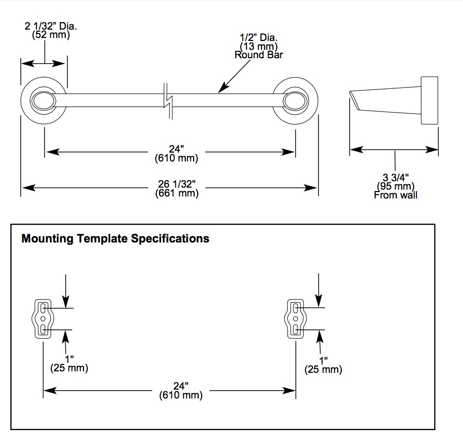 Delta 77124-SS Compel 24" Towel Bar 