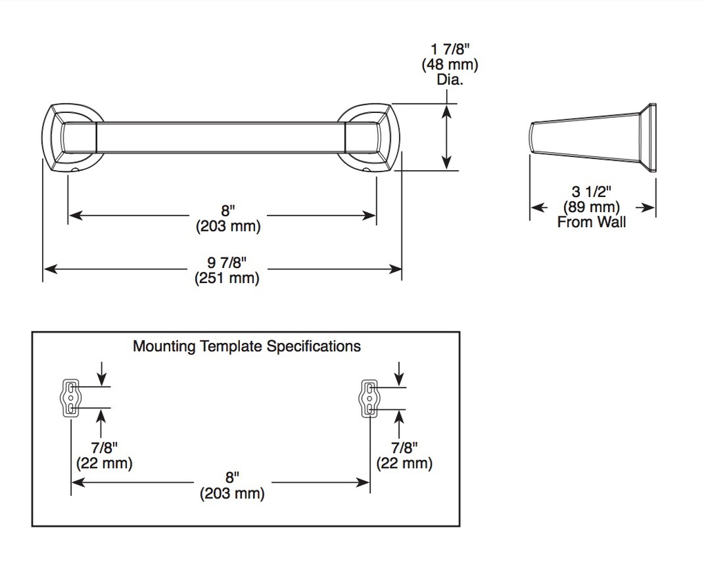 Delta 77208 8" Towel Bar